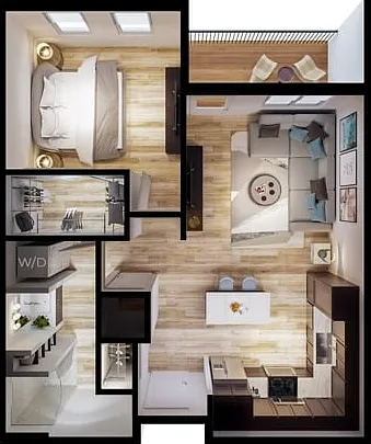 1x1 | Reed | 813 SQ FT 1x1 | Reed | 813 SQ FT