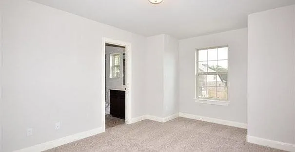 Large bedrooms upstairs with a reading nook