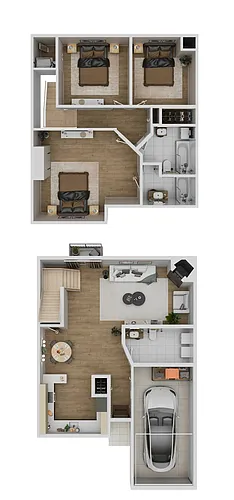 Floor plan 3 Bedrooms, 2.5 Bathrooms