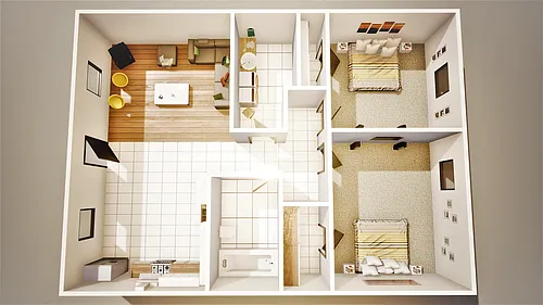 Floor plan Fort Town Place III