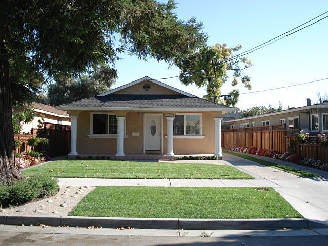 front of the house