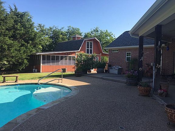 Pool and barn