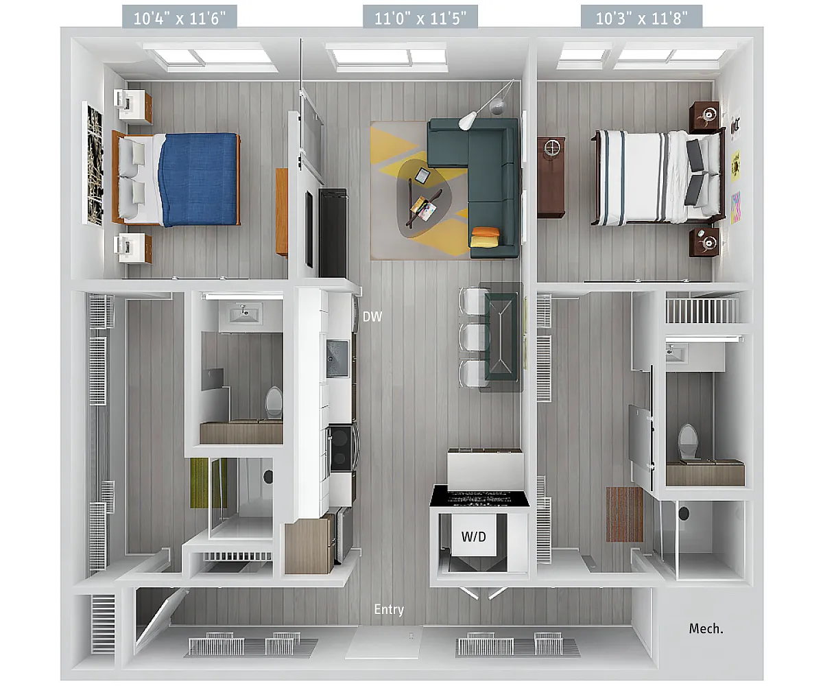 Floor plan B10-1023-UrbanUp