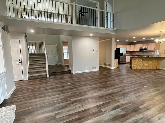 Entry with second floor office