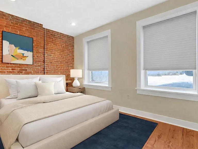 Bedroom: Virtually Staged light-filled bedroom.