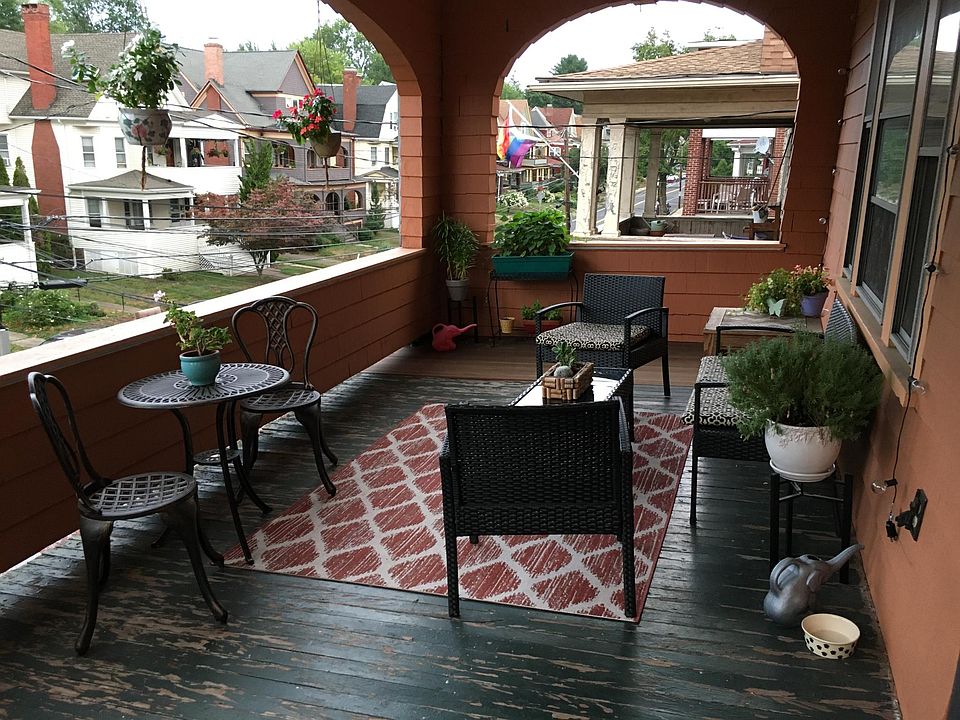 Spacious front porch