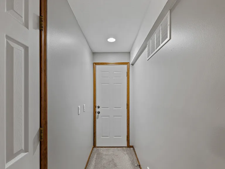 Basement hallway to the garage