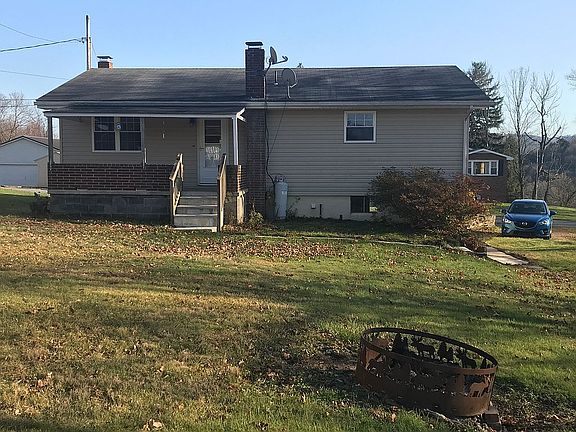 Yard, fire pit, back porch
