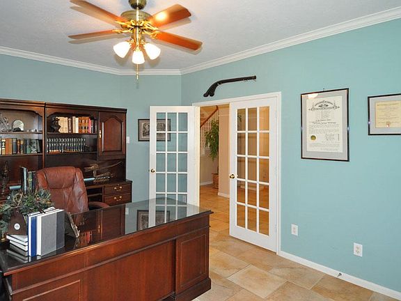 Study with french doors.