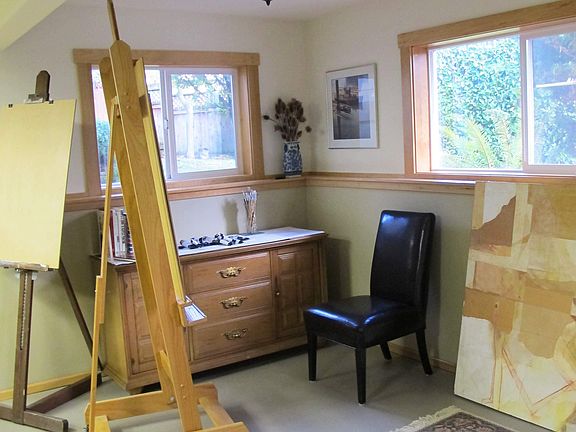 Basement art studio space
