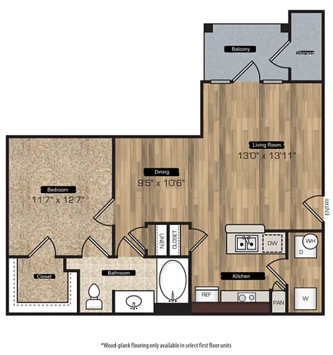 Floor plan 1X1