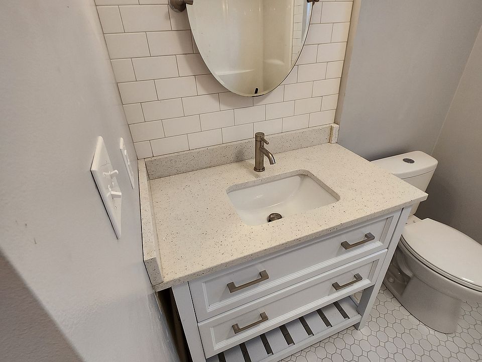 All new bathroom, Quartz countertop