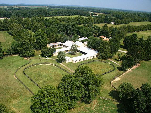 Aerial Home and Barn