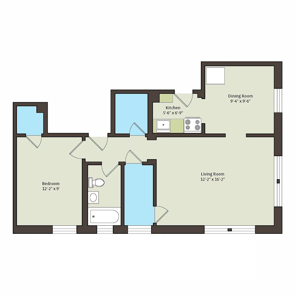 Floor plan 1440-1bc