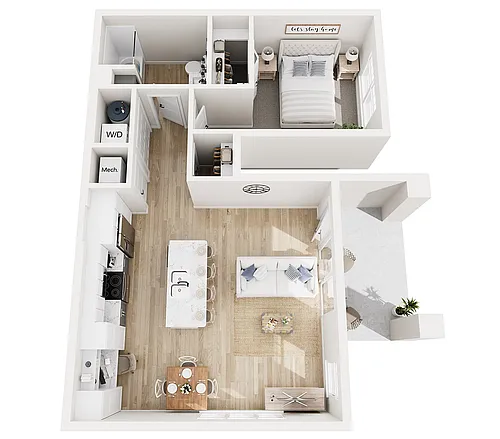 Floor plan 1B