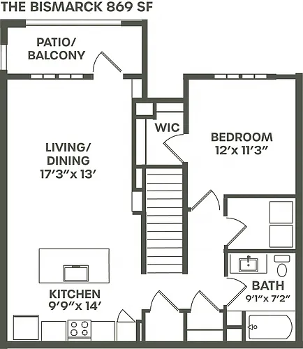 Floor plan The Bismarck