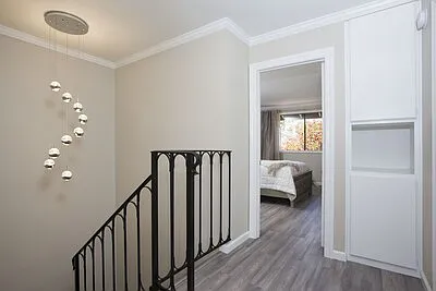 Staircase to upstairs bedrooms