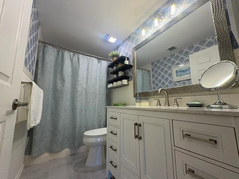 Newly remodeled master bath