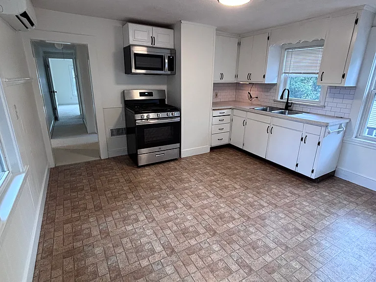 Eat in kitchen with mini split AC unit