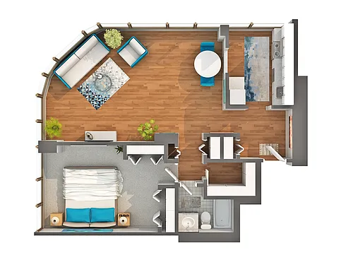 Floor plan 01 One Bed
