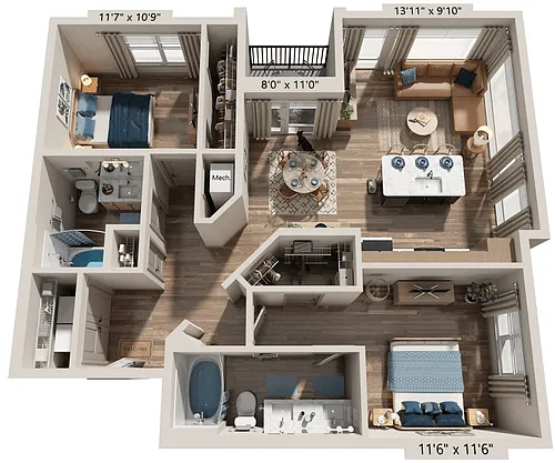 Floor plan Proctor