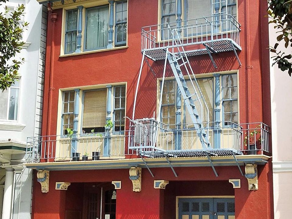 Front view exterior of the apartment building at 179 Dolores St, San Francisco, CA 94103, USA