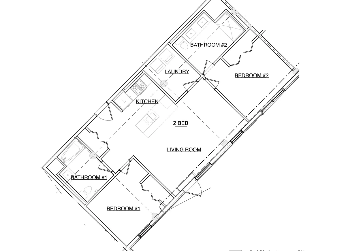 Floor plan 2 Bed - 1st Floor