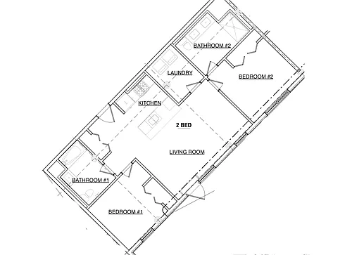 Floor plan 2 Bed - 1st Floor