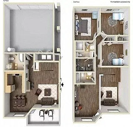 Floor plan 3 Bed 2.5 Bath