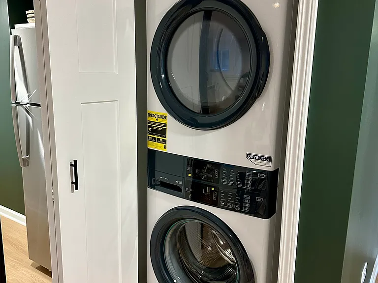 Free laundry in unit. YAY!