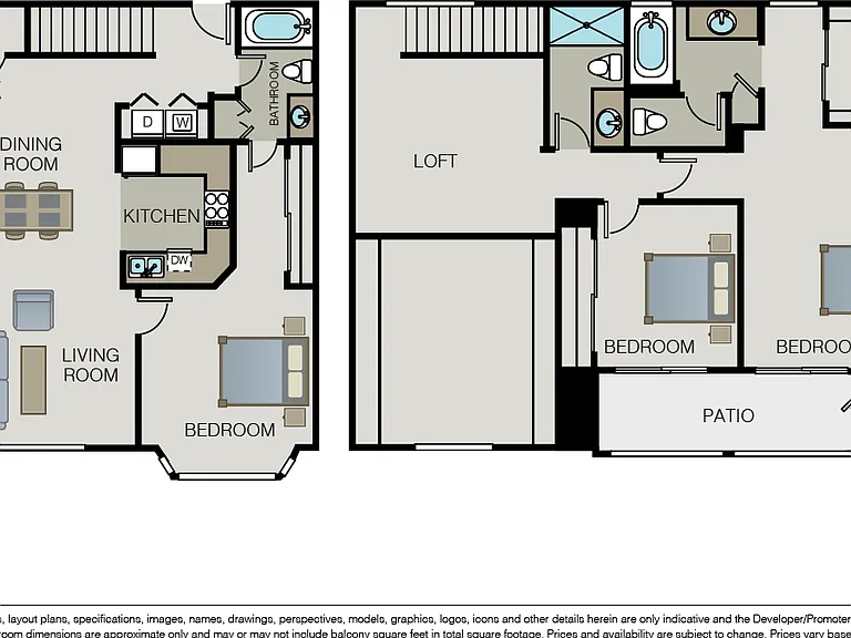 Plan 3A + Loft Townhome