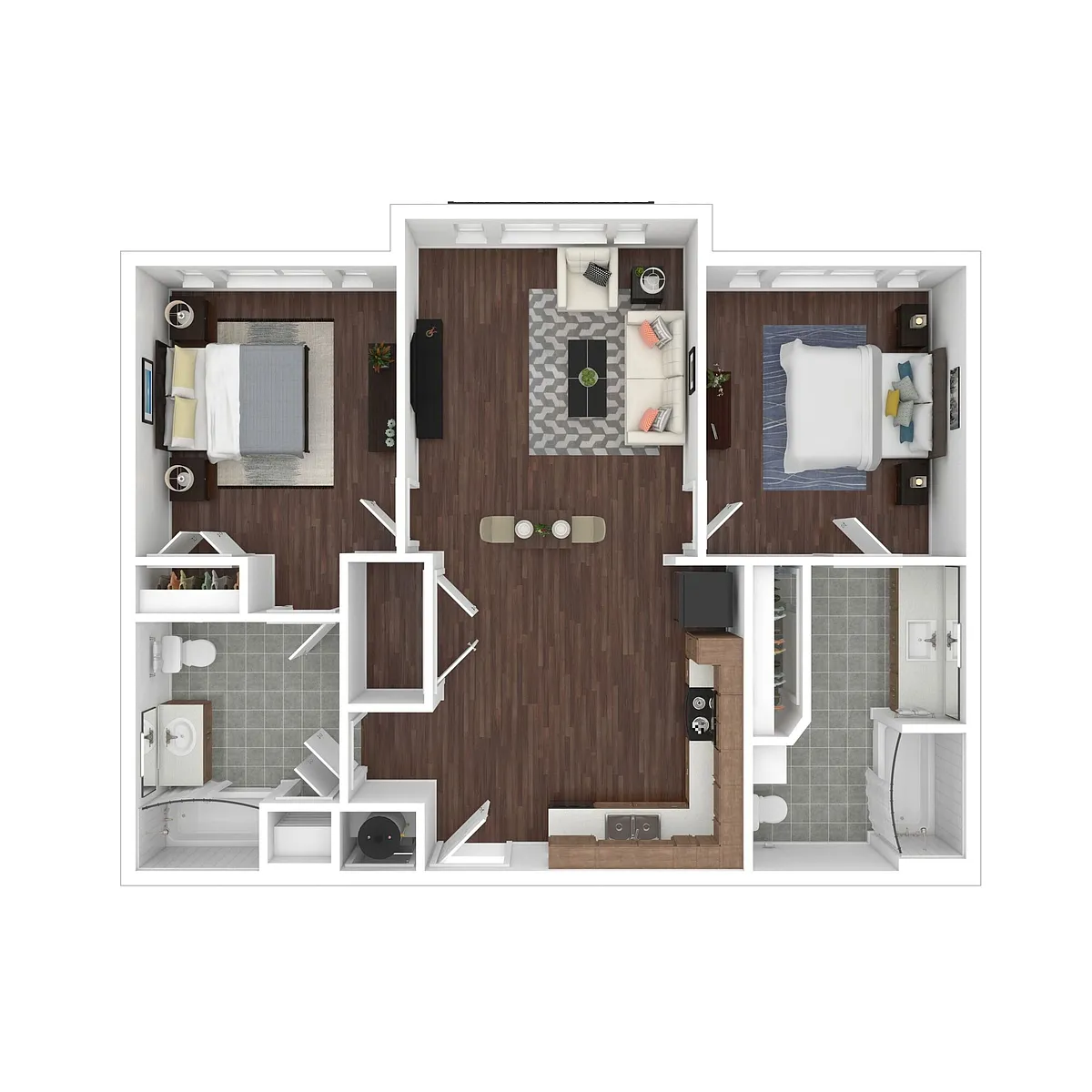 Floor plan Two Bedroom