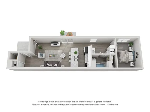 Floor plan One Bedroom