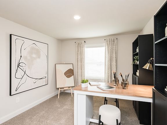 The Johnson floorplan with the Lush White interior package modeled at Martin Springs.