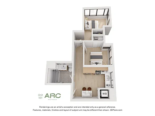 Floor plan Two Bedroom