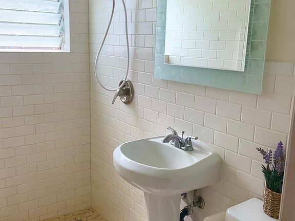 newly renovated stylish bathroom