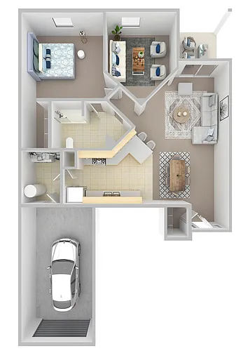 Floor plan Chestnut Apartment