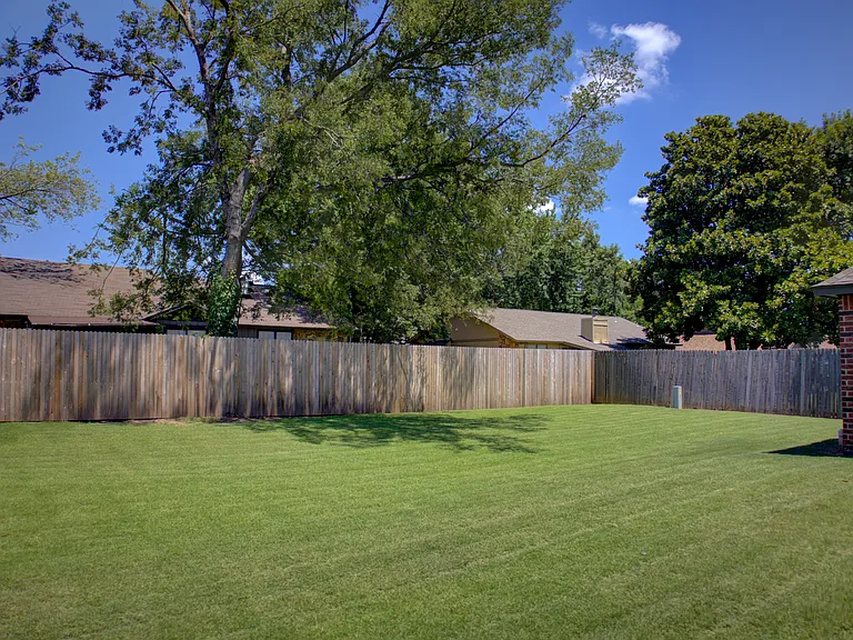 backyard full privacy fence