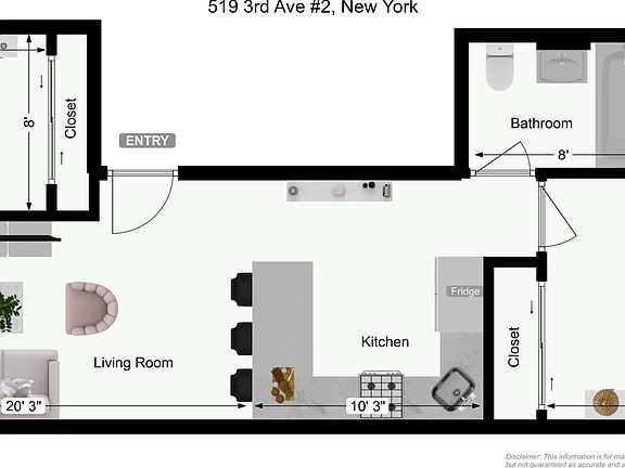 2nd image of 519 3rd Ave APT 4