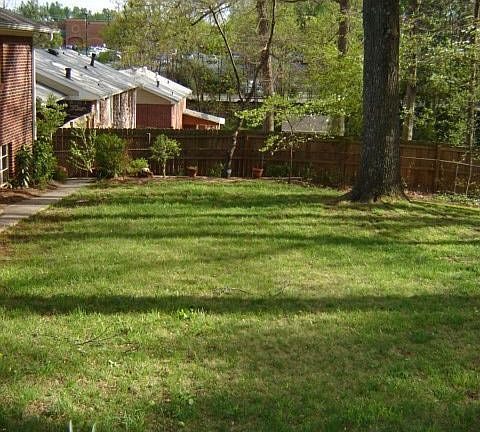 Plenty of flat space for play, addition, pool, etc.