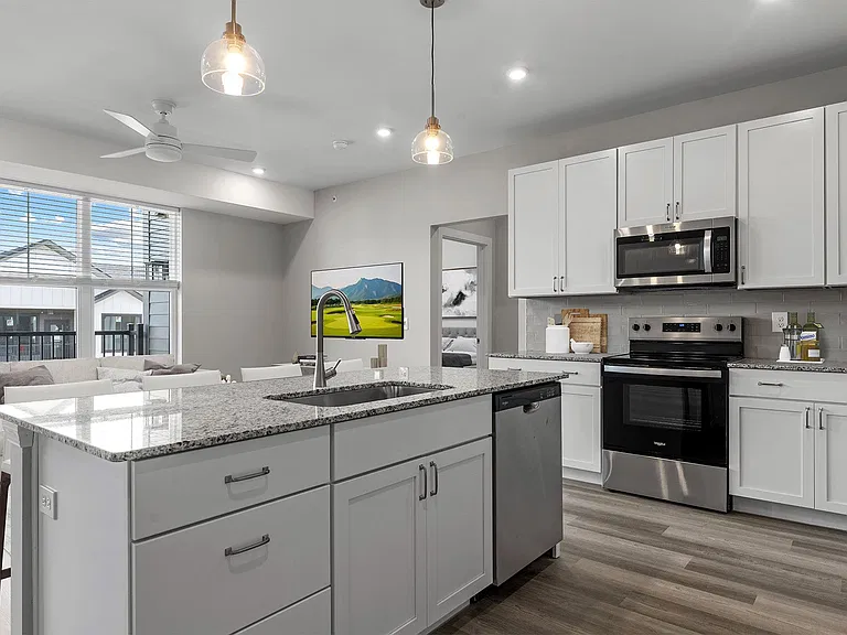 Kitchen and Living Room