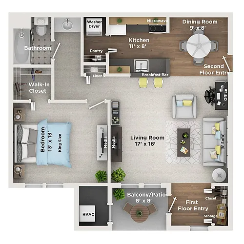 Floor plan The Oakley
