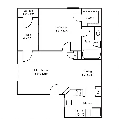 Floor plan Madrid (Renovated)