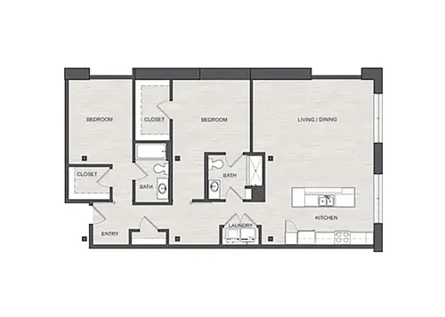 Floor plan 2J
