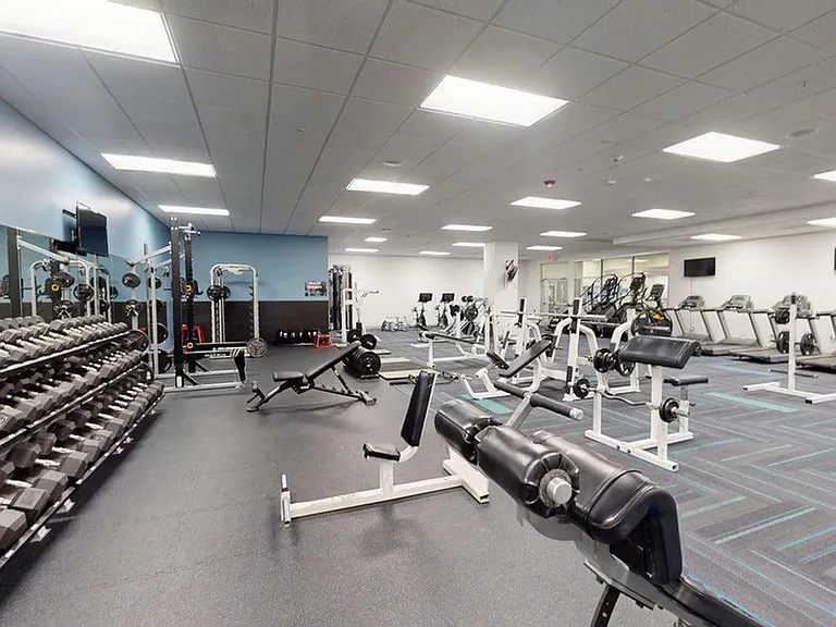24-Hour Fitness Center and Aerobics Room at University Plaza Apartments