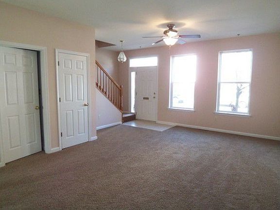 open living/dining area