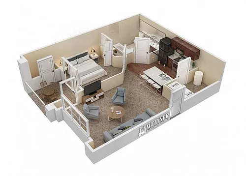Floor plan Arezza Furnished
