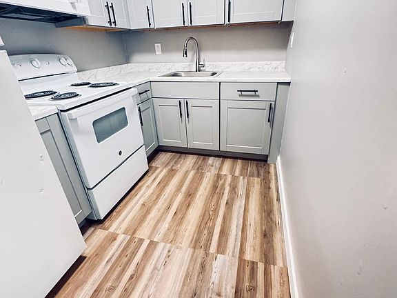 Brand new vinyl kitchen floors, cabinets and countertop! New appliances as well :)