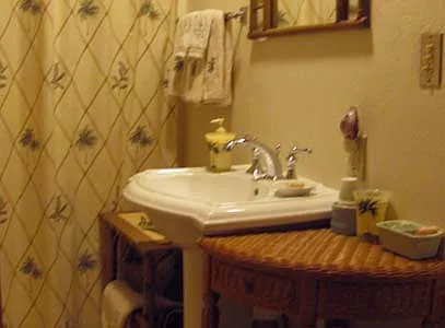 Full bath with shower & tub in Suite.