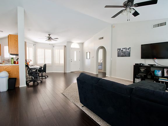 Front door + bay window